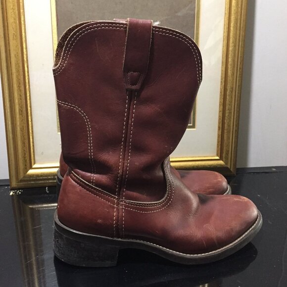 BILTRITE LEATHER COWBOY BOOTS SIZE 8 - Picture 2 of 13